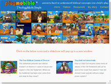 Tablet Screenshot of playmobible.com